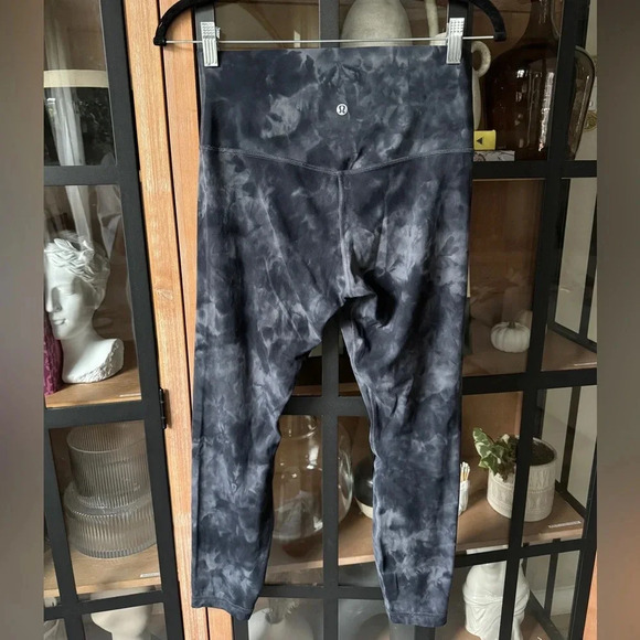 Lululemon Align Leggings Pant 25" Diamond Dye Diamond Dye Pitch Grey Graphite - Picture 1 of 8
